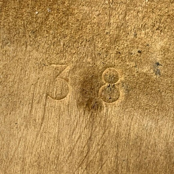 MIA Black Leather Wood Swedish Clogs Rubber Lug Soles EU 38 - Picture 10 of 10